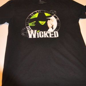 Wicked T-Shirt Size Youth Large Women's XXS Black
